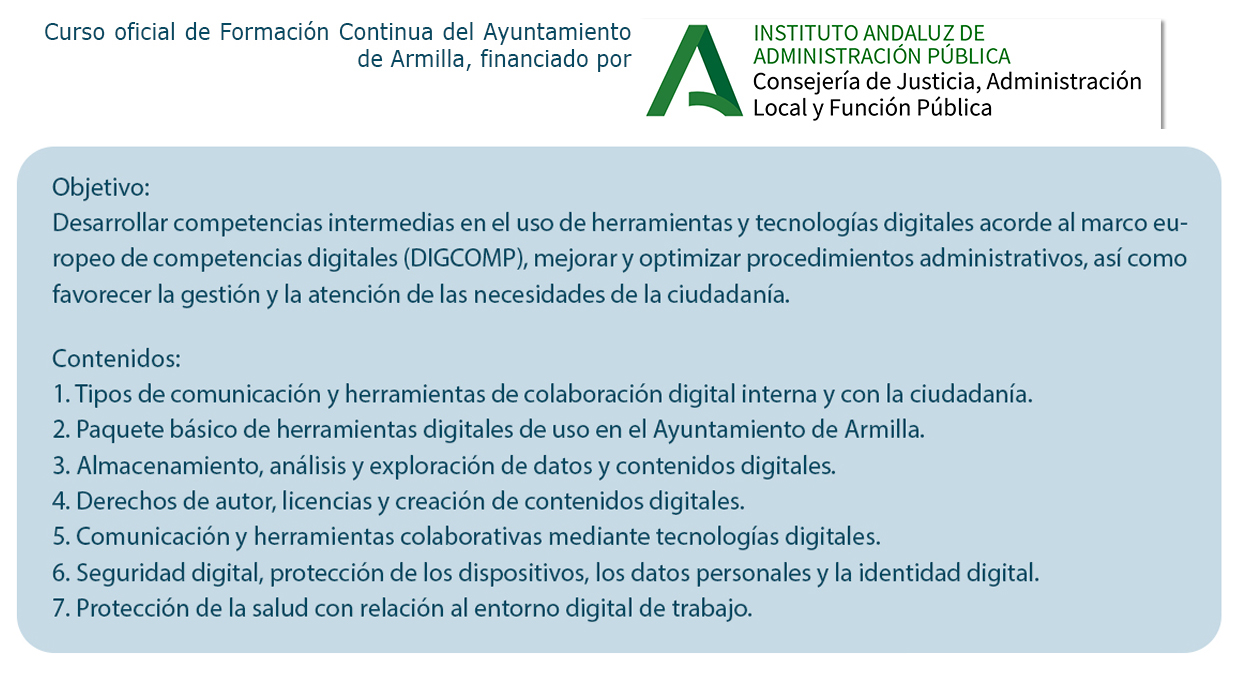 Objetivo y contenidos del curso